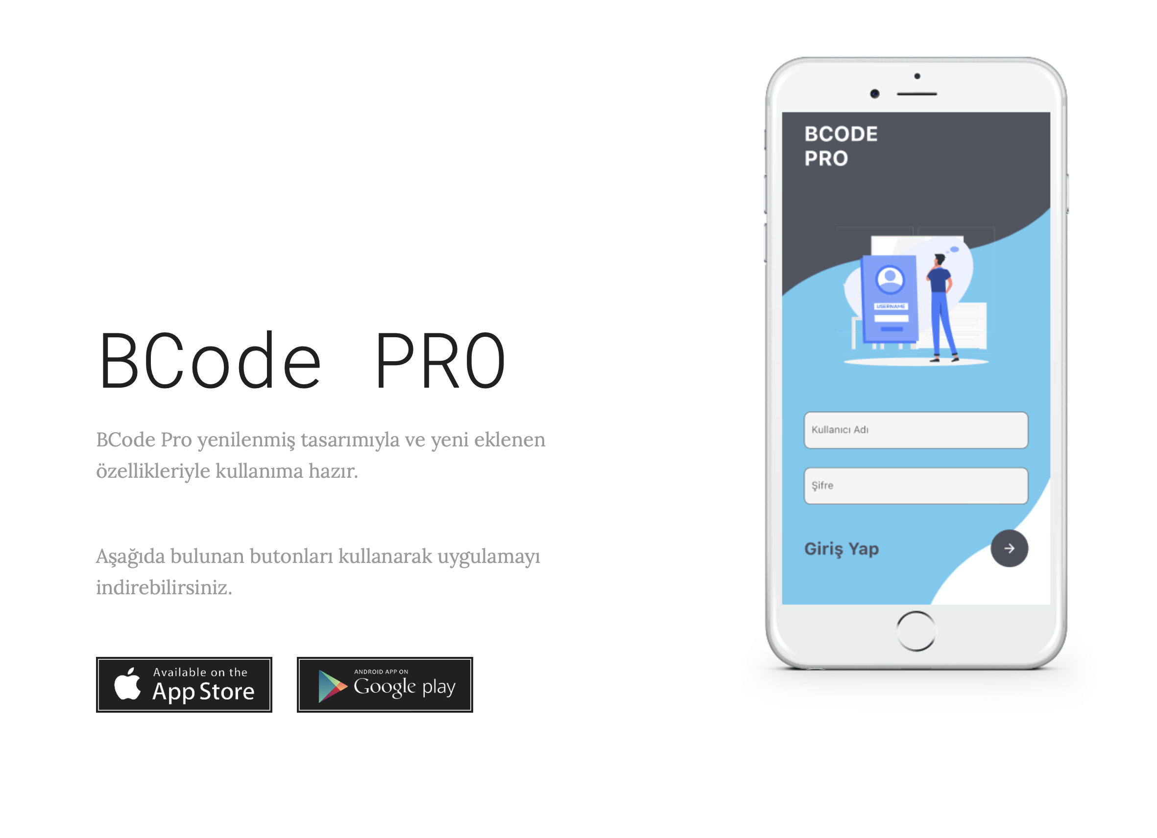 BCode Pro mobil uygulama indirme görseli