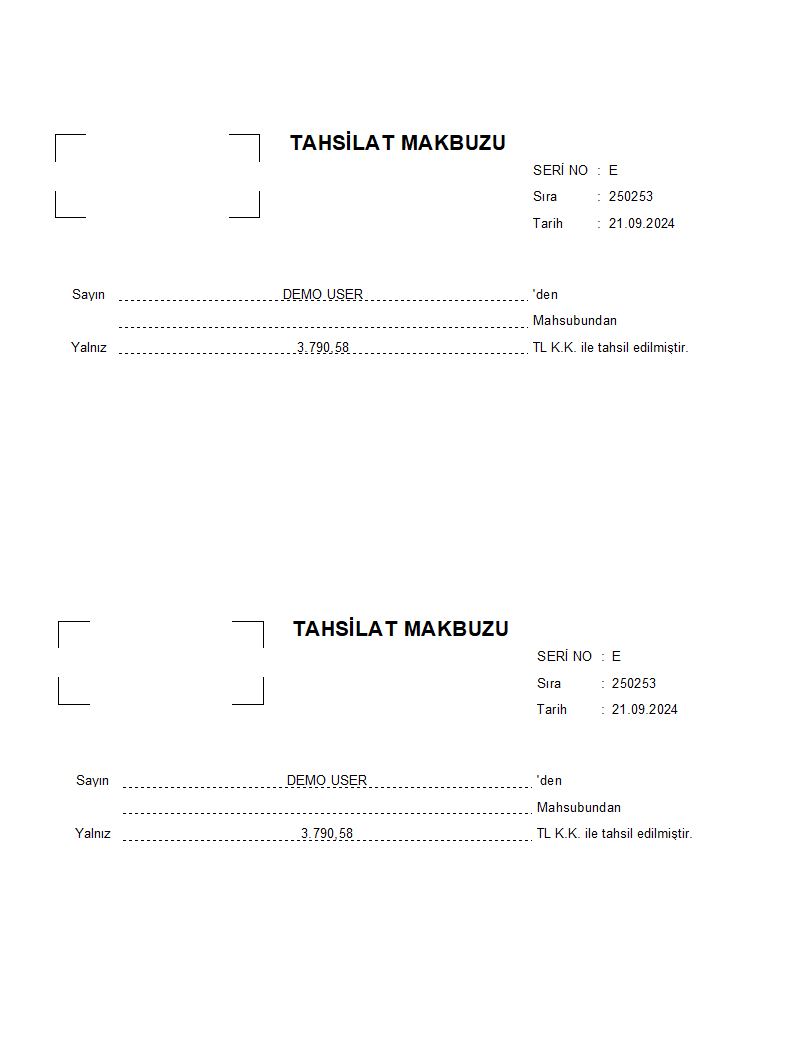 Tahsilat Makbuzu