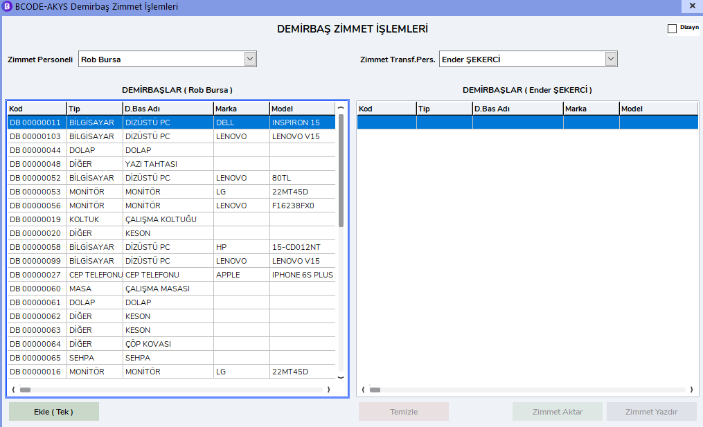 Zimmet Transferi